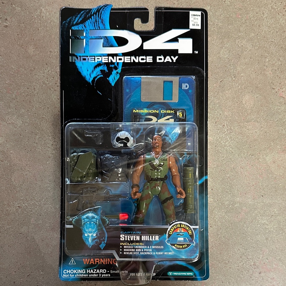 1996 Independence Day Captain Steven Hiller Action Figure 🆕
